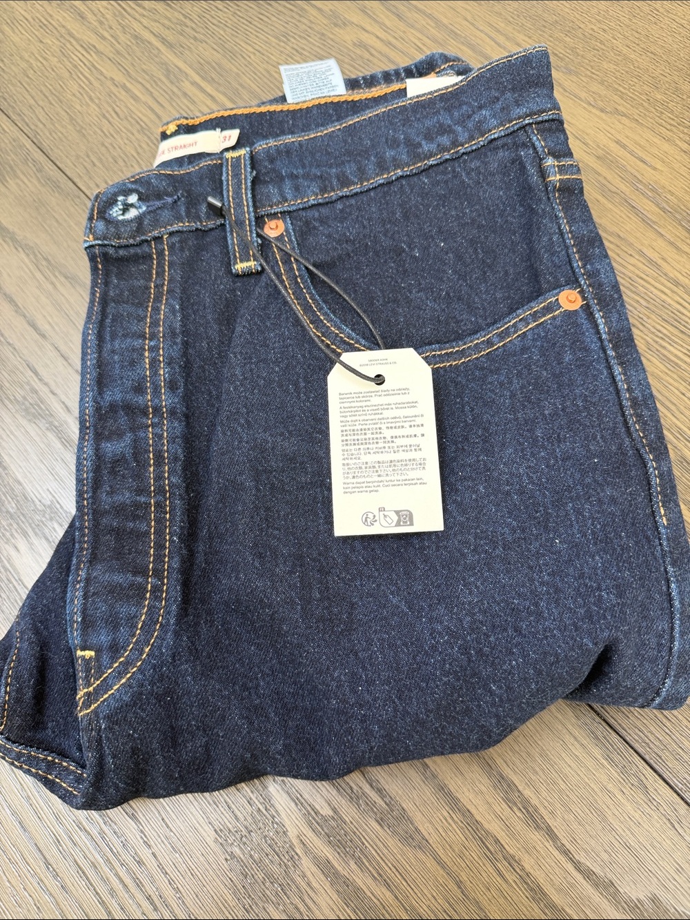 Levi's Women's Dark Indigo Straight Leg Jeans